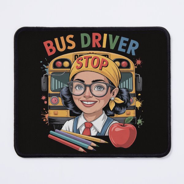Item preview, School Bus Driver Life Messy Bun Afro Arican Black Women designed and sold by ForestMmost.