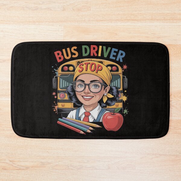 Item preview, School Bus Driver Life Messy Bun Afro Arican Black Women designed and sold by ForestMmost.