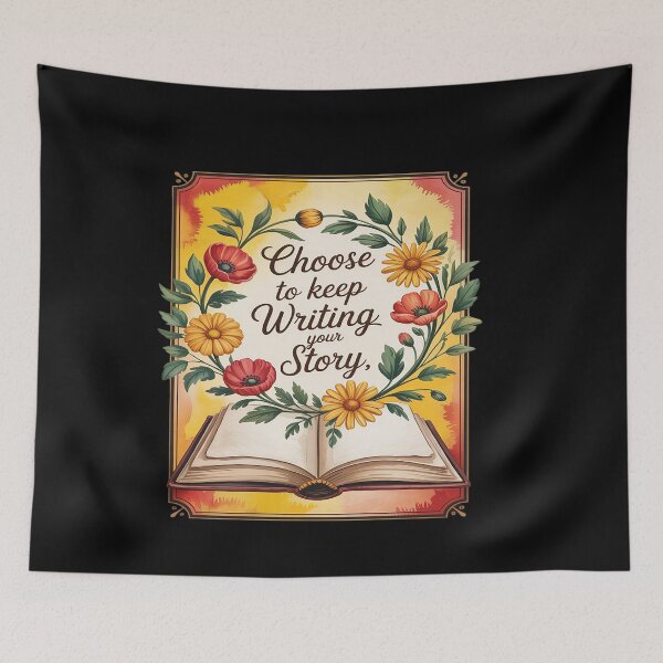 Item preview, Inspirational Quote Choose to Keep Writing Your Story designed and sold by genkihikki.