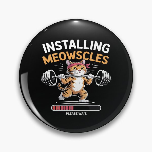 Item preview, Installing Meowscles Cat Workout Fitness Barbel designed and sold by genkihikki.