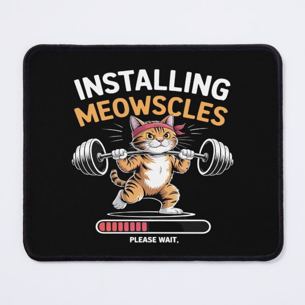 Item preview, Installing Meowscles Cat Workout Fitness Barbel designed and sold by genkihikki.