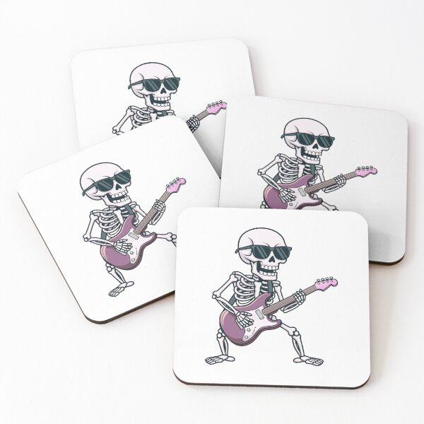 Item preview, Rock Guitar Skeleton Music Illustration designed and sold by Horrify.