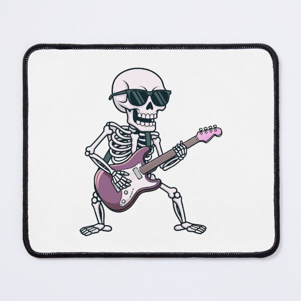 Item preview, Rock Guitar Skeleton Music Illustration designed and sold by Horrify.