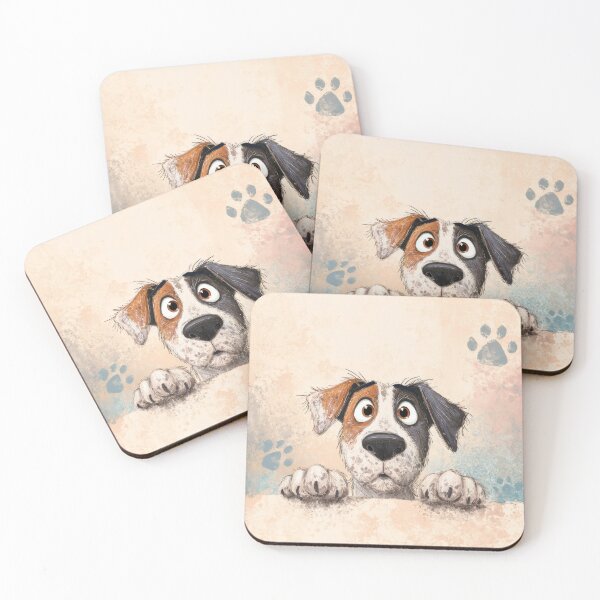 Item preview, Harrier Dog Peeking over Wall 01 designed and sold by Elisabeth Lucas.