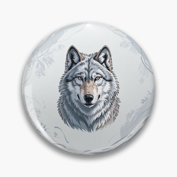 Item preview, Winter Wolf Portrait in Soft Nordic Tones designed and sold by SoftStyleStudio ⭐⭐⭐.