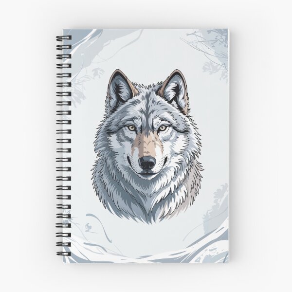 Item preview, Winter Wolf Portrait in Soft Nordic Tones designed and sold by SoftStyleStudio ⭐⭐⭐.