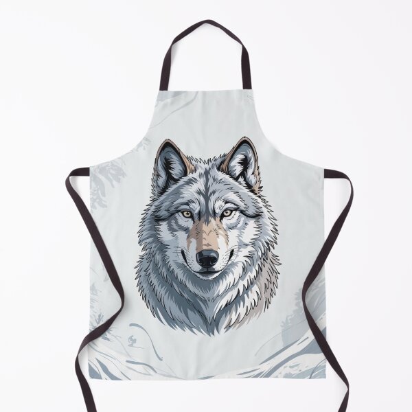 Item preview, Winter Wolf Portrait in Soft Nordic Tones designed and sold by SoftStyleStudio ⭐⭐⭐.