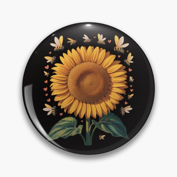 Item preview, Bee Sunflower Lover Bumblebee Honey Bees designed and sold by ForestMmost.