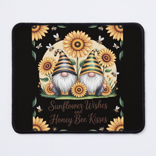 Item preview, Cute Gnome For Women Sunflower Wishes And Honey Bee Kisses designed and sold by ForestMmost.