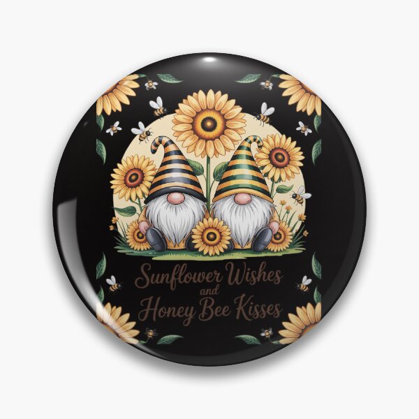 Item preview, Cute Gnome For Women Sunflower Wishes And Honey Bee Kisses designed and sold by ForestMmost.