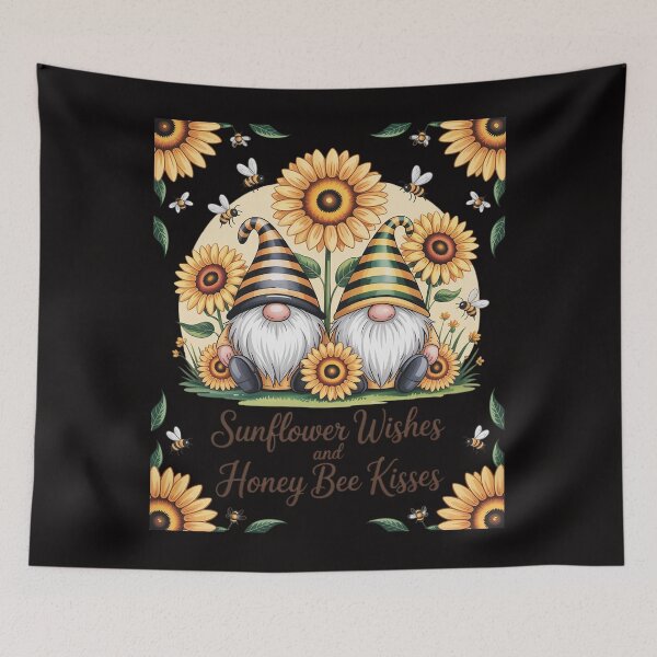 Item preview, Cute Gnome For Women Sunflower Wishes And Honey Bee Kisses designed and sold by ForestMmost.