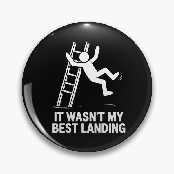Item preview, It Wasn't My Best Landing - Falling Off Ladder designed and sold by genkihikki.