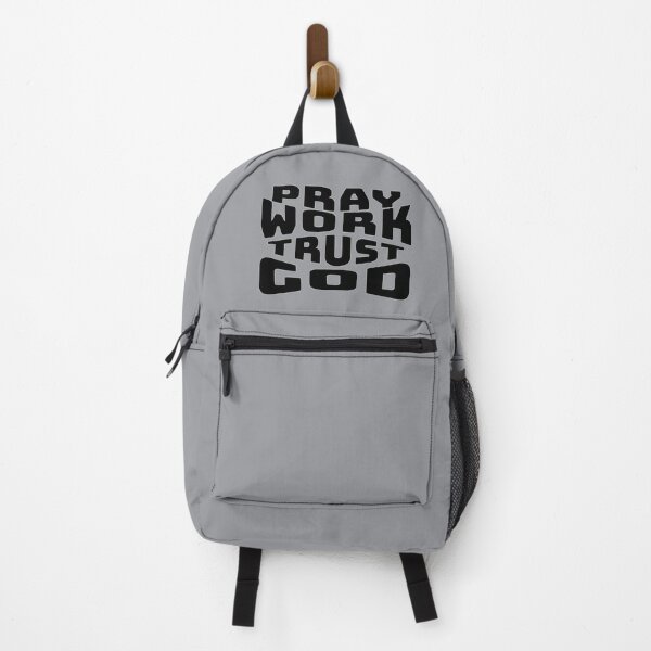 Item preview, Pray Work Trust God Christian Faith Discipline Typography designed and sold by FFPrints.
