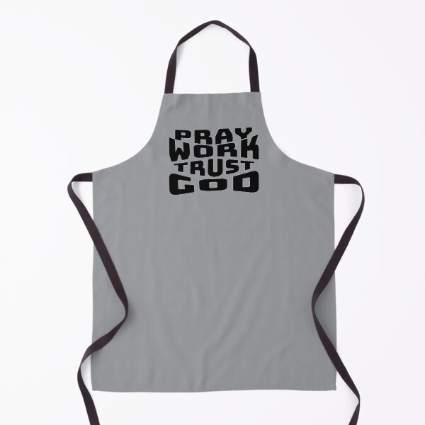 Item preview, Pray Work Trust God Christian Faith Discipline Typography designed and sold by FFPrints.