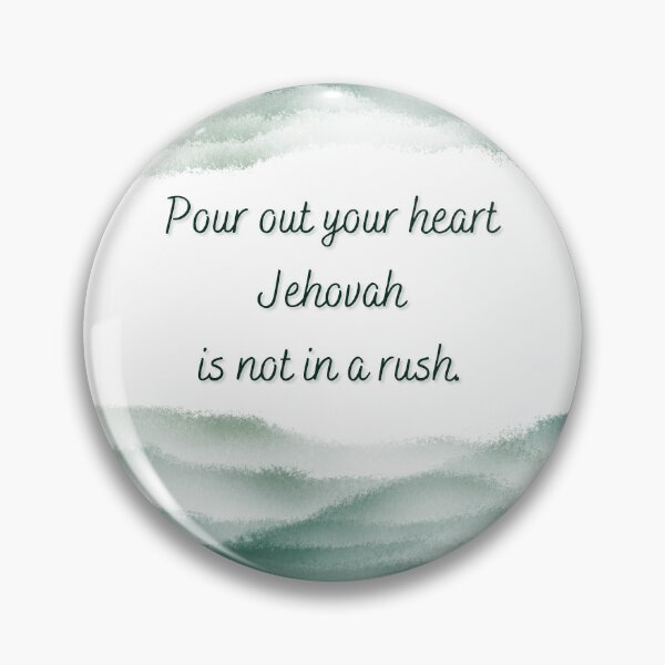 Item preview, Jehovah is near when you call on him - Ps 145:18 – Green Watercolor Leaves designed and sold by GiftableGems.