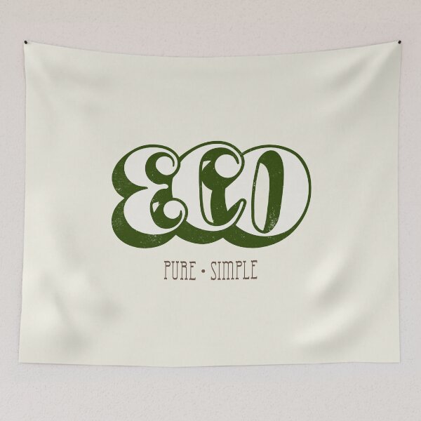 Item preview, Eco Pure Simple Retro Typography designed and sold by trepiu.