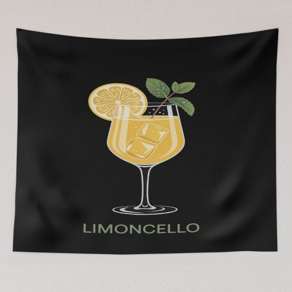 Item preview, Italian Limoncello Glass Sicily Lemon Drink Summer Cocktail designed and sold by genkihikki.
