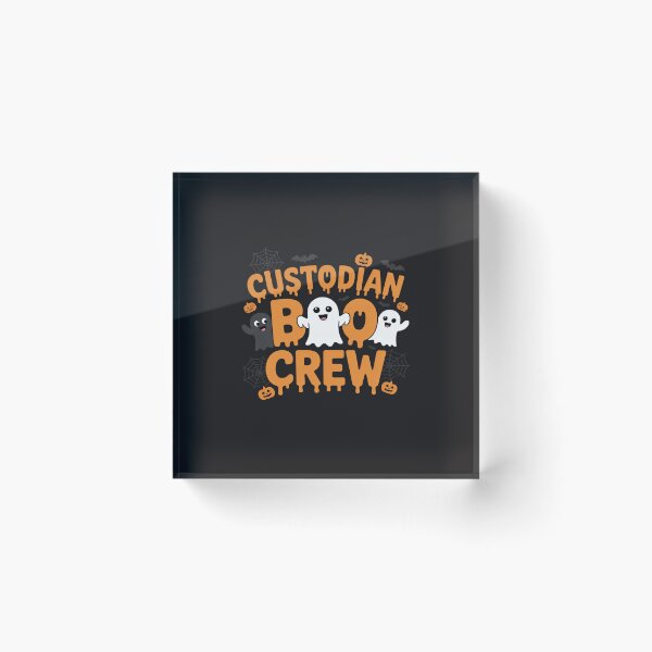 Item preview, Custodian Squad School Boo Crew Janitor Custodian Halloween designed and sold by TAYLOROUSDALE.