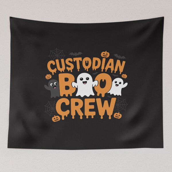 Item preview, Custodian Squad School Boo Crew Janitor Custodian Halloween designed and sold by TAYLOROUSDALE.