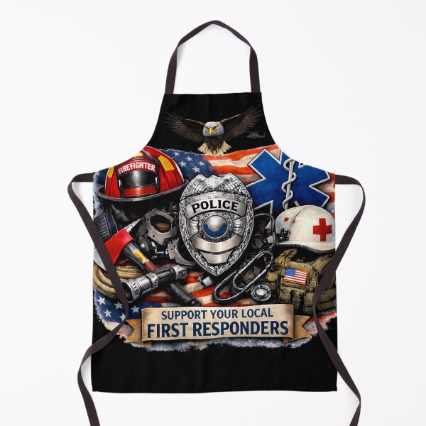 Item preview, SVT Support Your Local First Responders | Police Fire EMS Military Tribute Art designed and sold by SEVERTREND APPAREL .