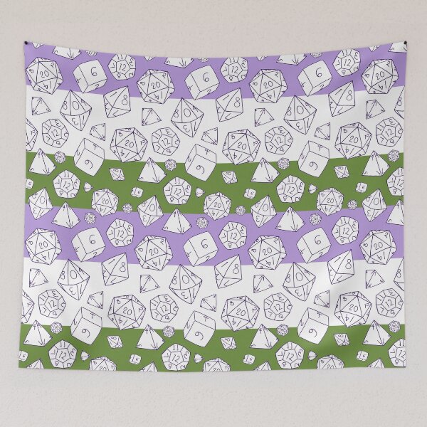 Item preview, Dice! Dice! Dice! — Genderqueer Pride! designed and sold by Kiyye.