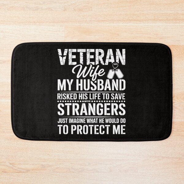 Item preview, Veteran Wife Army Husband Soldier Saying Cool Military Gift designed and sold by ForestMmost.