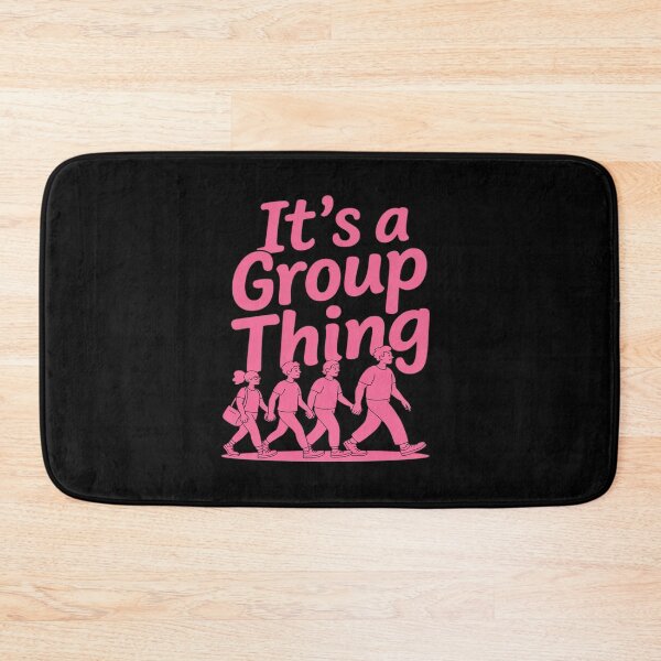 Item preview, Its A Group Thing Neon Pink Team Spirit Graphic designed and sold by ProudForFunny.