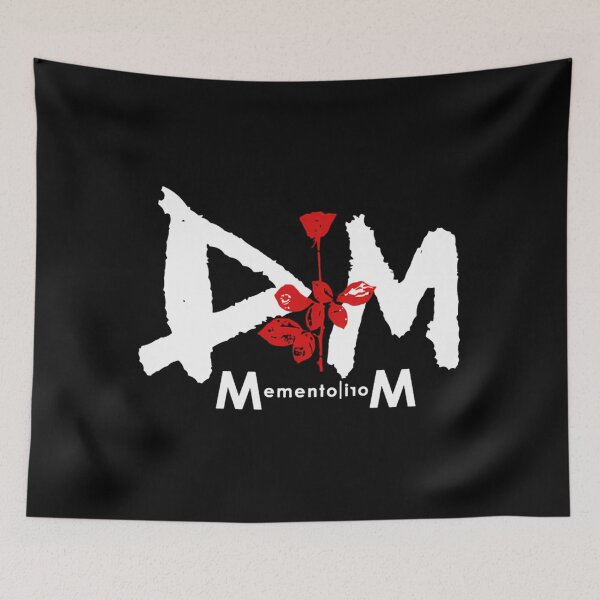 Item preview, Depeche Mode Memento Mori Black Rose & Red Typography Art designed and sold by JayliIvan.