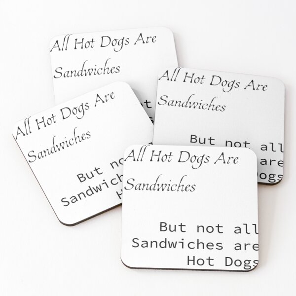 Item preview, All Hot Dogs are Sandwiches, But not all Sandwiches are Hot Dogs  designed and sold by AmethystGalaxy.