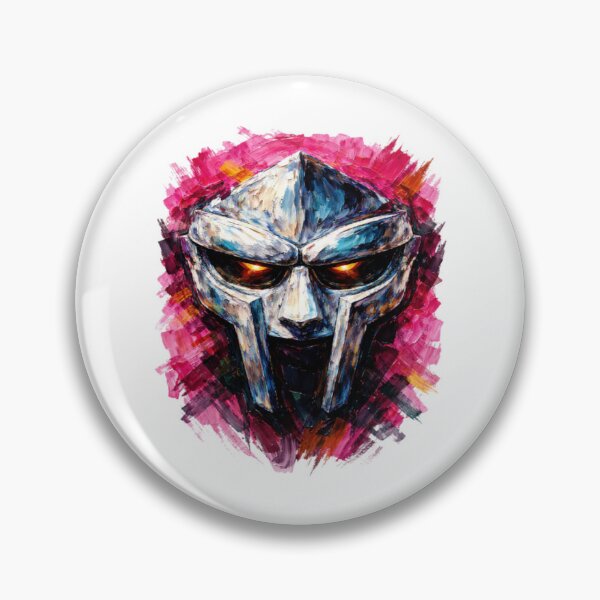 Item preview, MF DOOM Mask Abstract Impasto Oil Painting Hip Hop Art designed and sold by ClucasKe12.