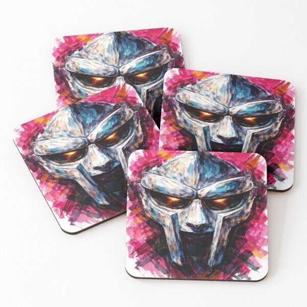 Item preview, MF DOOM Mask Abstract Impasto Oil Painting Hip Hop Art designed and sold by ClucasKe12.