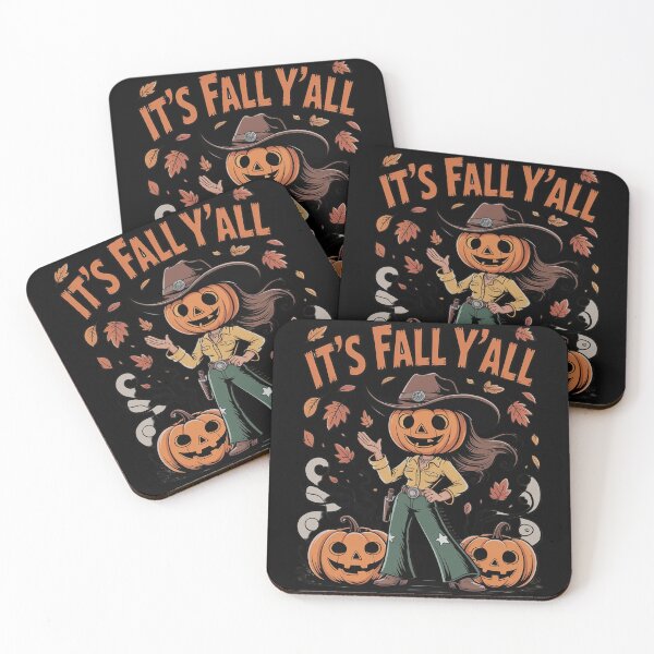Item preview, It's Fall Y'all Pumpkins Cowboy Halloween Retro Fall Autumn designed and sold by ProudForFunny.