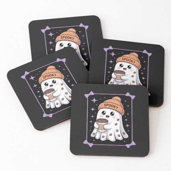 Item preview, Cute Ghost Drinking Coffee Halloween Spooky Men Women designed and sold by TAYLOROUSDALE.