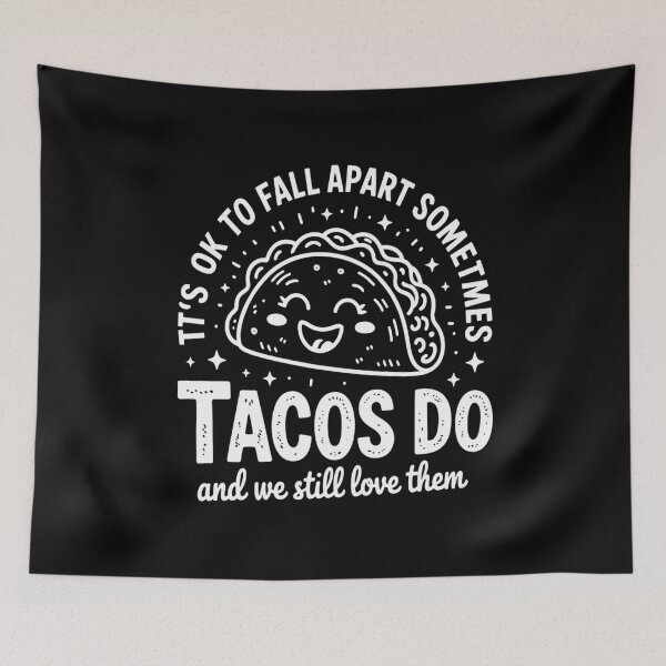 Item preview, Its Ok to Fall Apart Taco Health Awareness designed and sold by ProudForFunny.