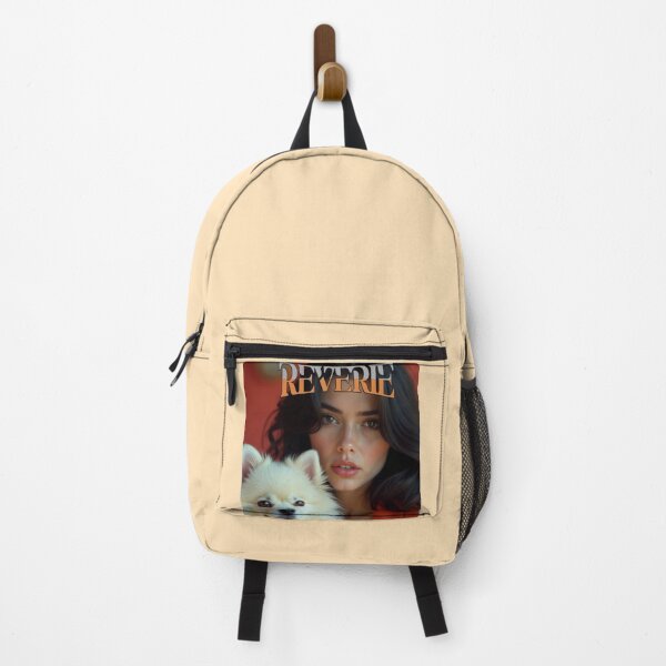 Item preview, Reverie – Dreamlike Portrait with White Dog – Soft Gaze & Quiet Companionship designed and sold by PriyaMagic.
