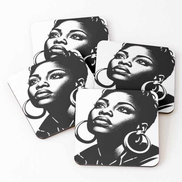 Item preview, Soul Queen Hip-Hop Legend Minimalist High-Contrast Portrait designed and sold by ClucasKe12.
