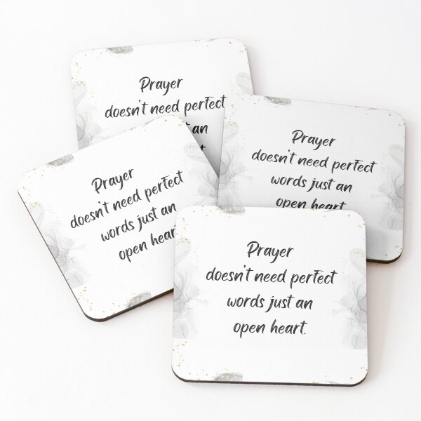 Item preview, Prayer doesn't need perfect words just an open heart. designed and sold by GiftableGems.