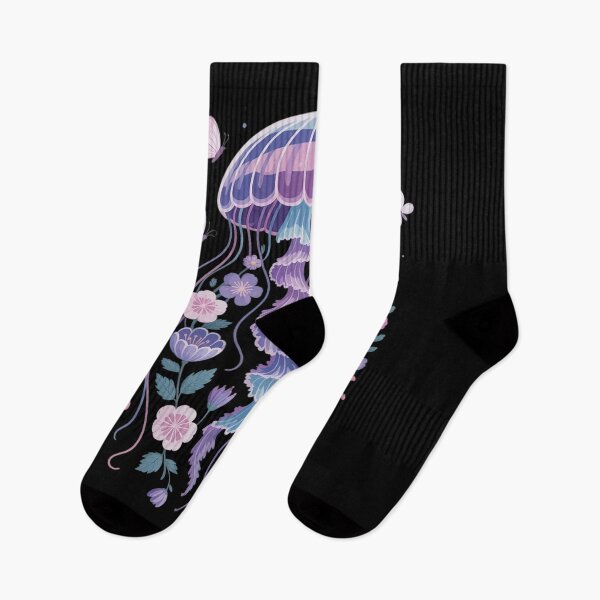Item preview, Jellyfish Flowers Vintage Floral Scuba Diving Surf designed and sold by ProudForFunny.