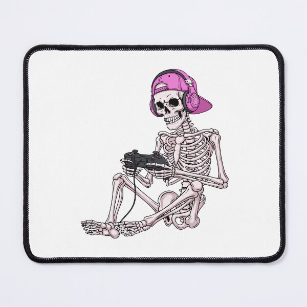 Item preview, Gamer Skeleton Playing Video Games designed and sold by Horrify.