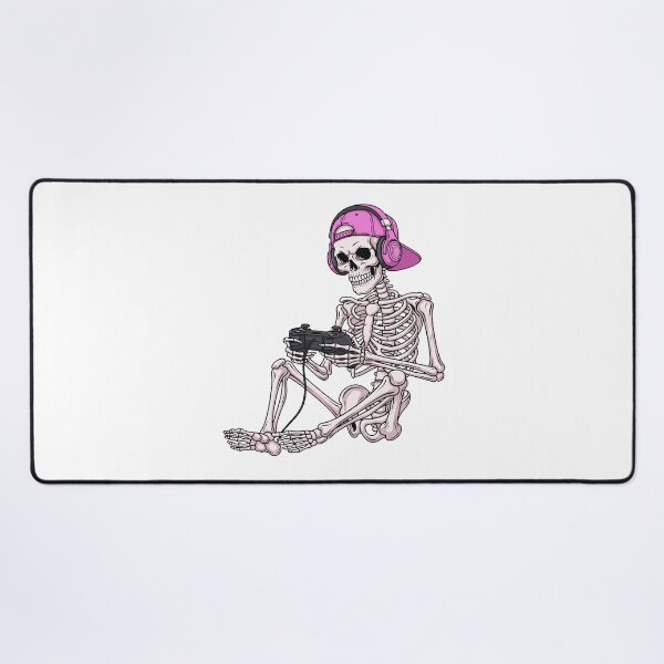 Item preview, Gamer Skeleton Playing Video Games designed and sold by Horrify.