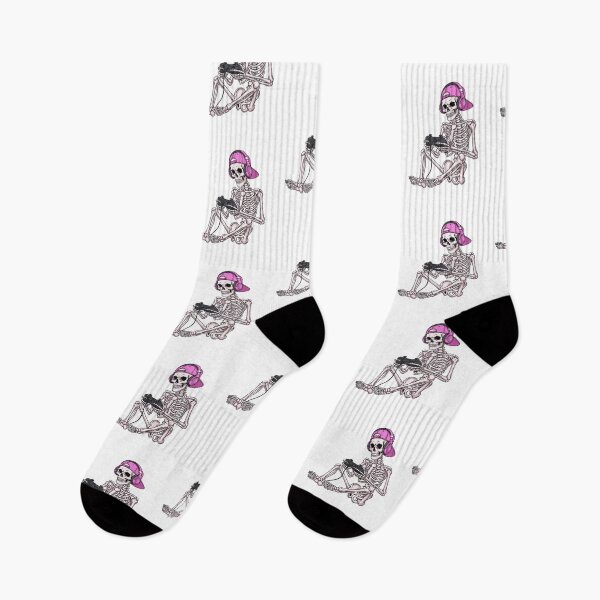 Item preview, Gamer Skeleton Playing Video Games designed and sold by Horrify.