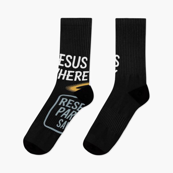 Item preview, Jesus Knows Where I Park Saved Parking Sign designed and sold by ProudForFunny.