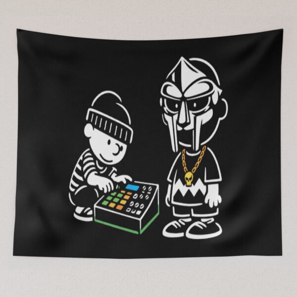 Item preview, MF DOOM x Peanuts Madvillain Beats Graphic Tee designed and sold by ClucasKe12.