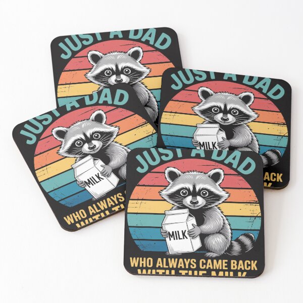 Item preview, Racoon Just A Dad Who Always Came Back With The Milk designed and sold by sonlylya.