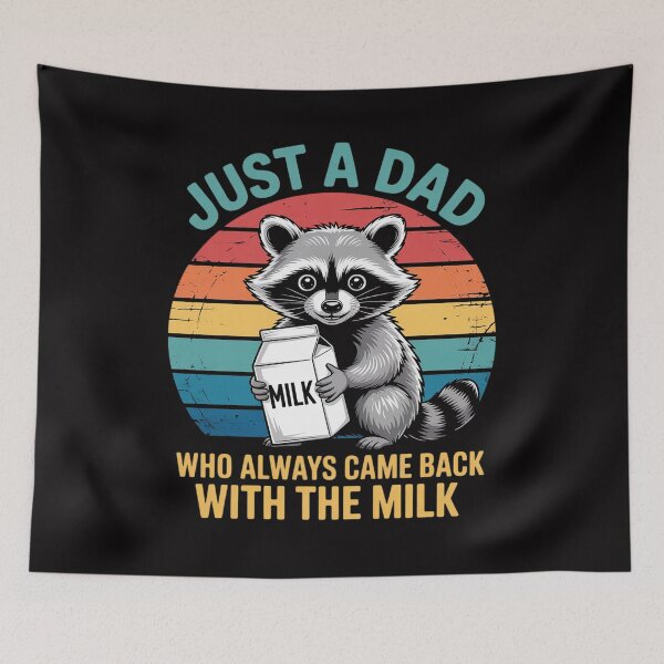 Item preview, Racoon Just A Dad Who Always Came Back With The Milk designed and sold by sonlylya.