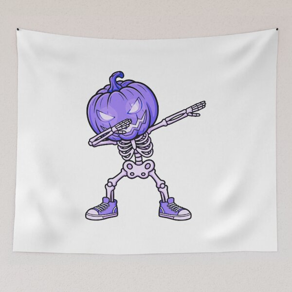 Item preview, Dabbing Pumpkin Skeleton Halloween designed and sold by Horrify.