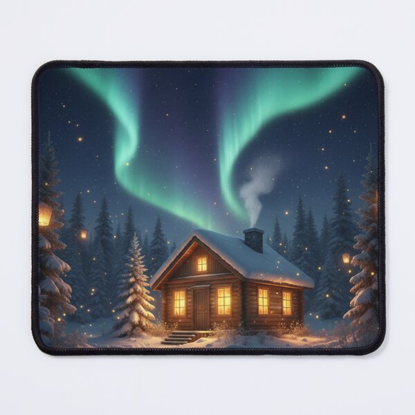 Item preview, Cozy winter landscape magical art designed and sold by RedOrBlueIts4U.