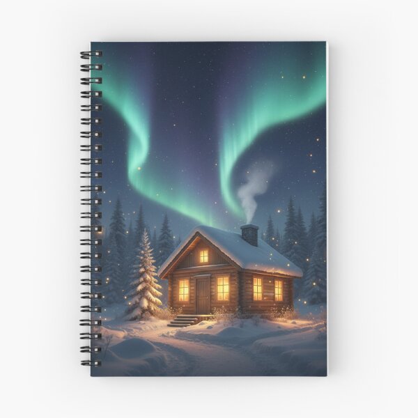 Item preview, Cozy winter landscape magical art designed and sold by RedOrBlueIts4U.