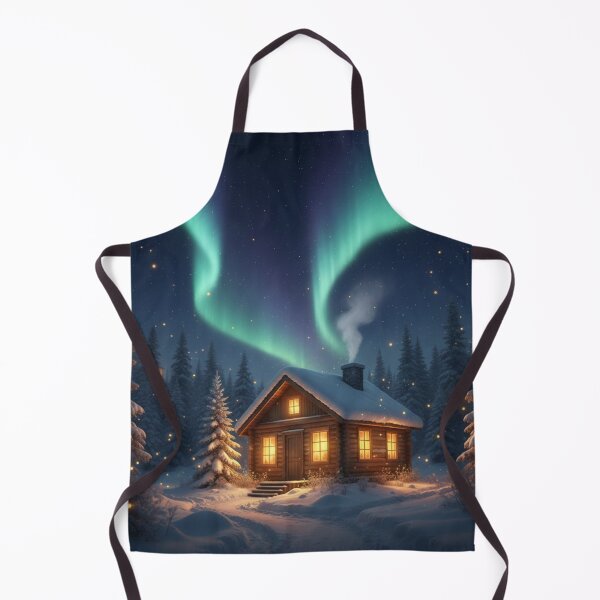 Item preview, Cozy winter landscape magical art designed and sold by RedOrBlueIts4U.