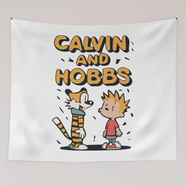 Item preview, Calvin and Hobbs Cartoon Characters Sticker designed and sold by AronWade.